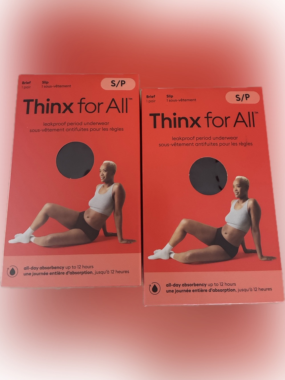 Thinx Everyday Comfort Brief Leakproof Period Underwear sz Small {2 packs}